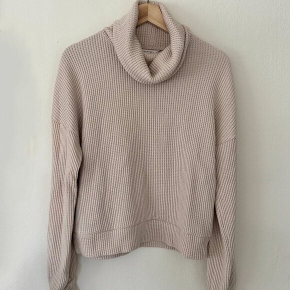 Banana Republic Sweaters - Banana Republic Tan/Cream Turtleneck Sweater